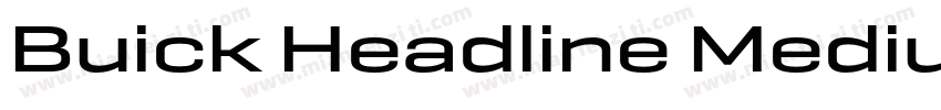Buick Headline Medium字体转换